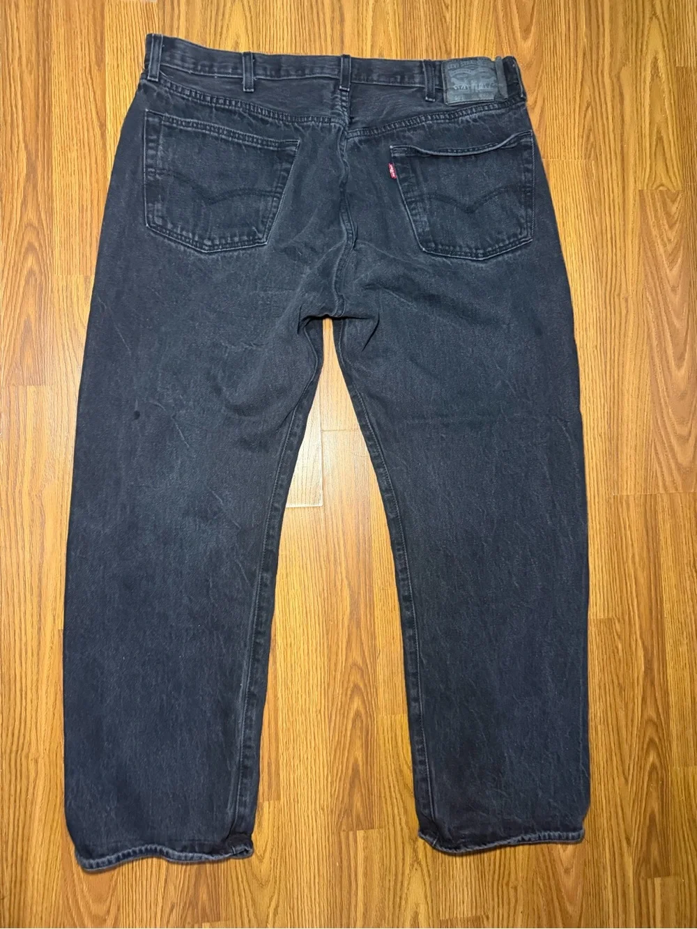 Levi’s 501 Straight Fit Y2K Button Fly Classic Black Jeans 42x32